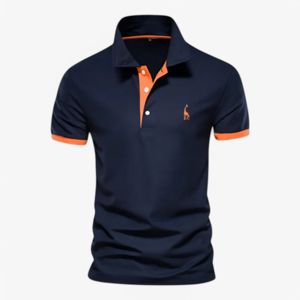 Slim-Fit Stretch Piqué Cotton Polo Shirt for Men