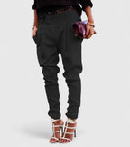 Tailored Trousers with Elongating Cut and Pockets