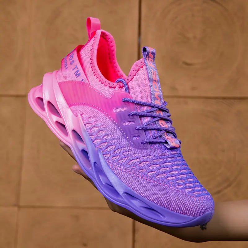 Padded Trainers with Slip-Resistant Sole