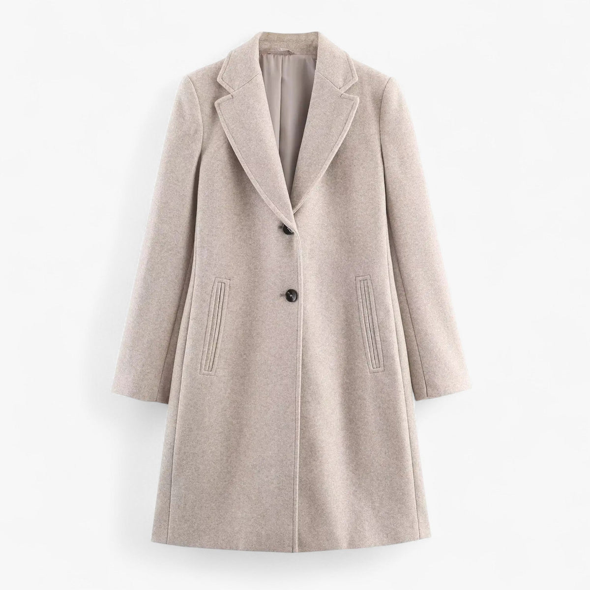 Vintage Jacket with Shoulder Pads and Notched Collar