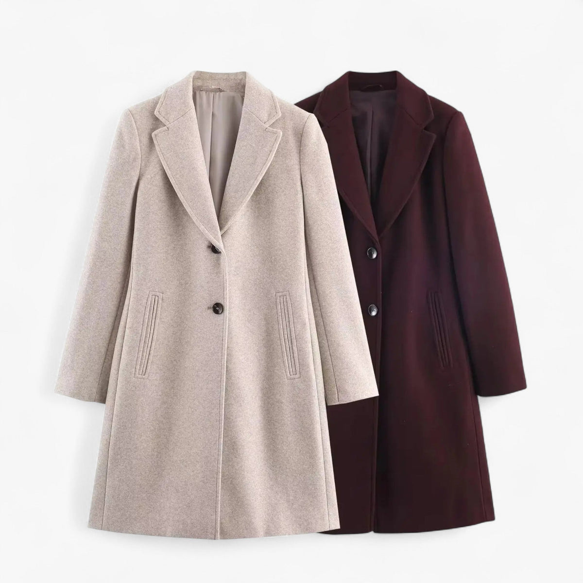 Vintage Jacket with Shoulder Pads and Notched Collar