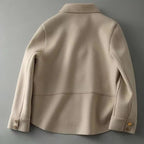 Padded Jacket with Button Placket and Warm Lining