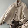 Padded Jacket with Button Placket and Warm Lining