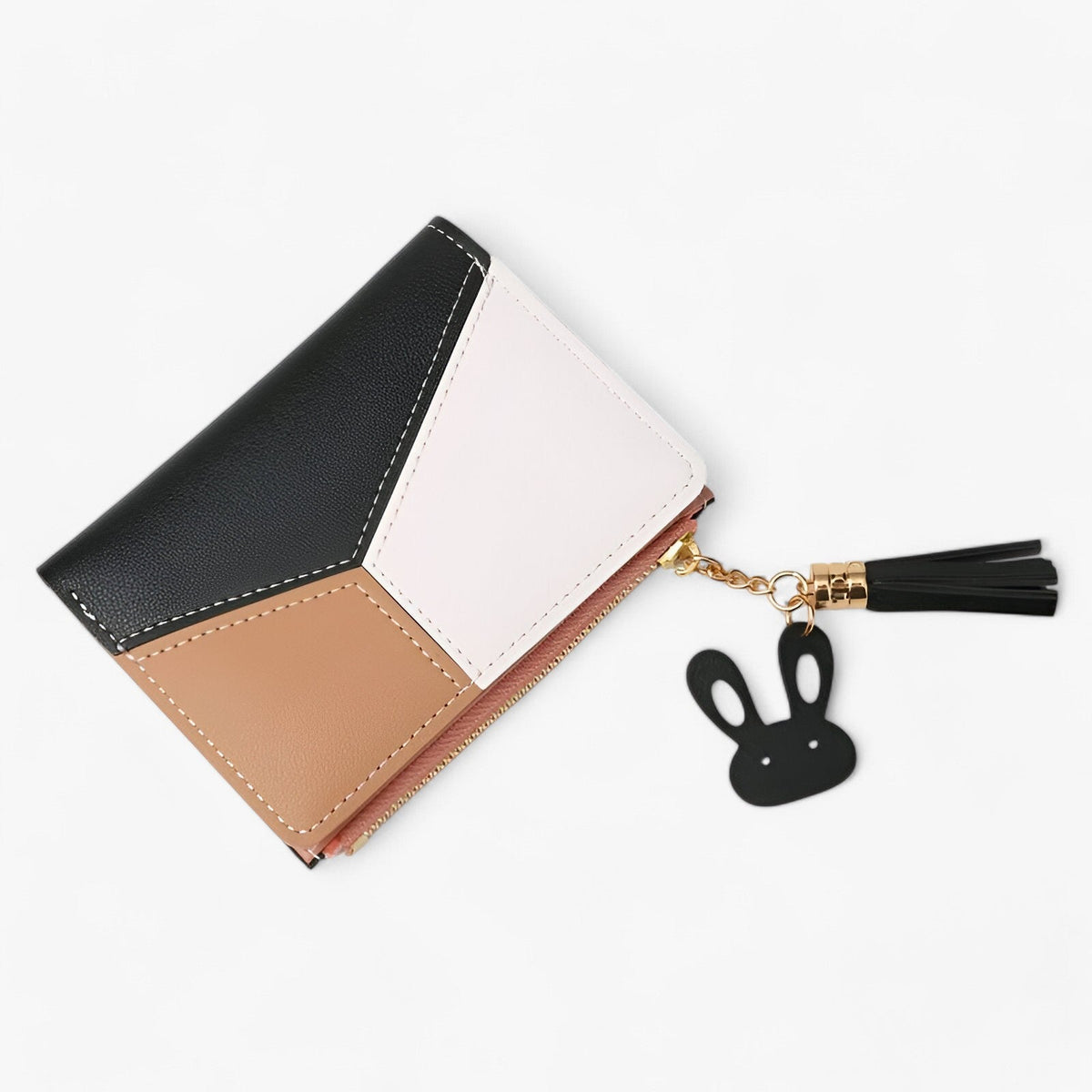 Foldable PU Leather Wallet with Built-In Card Holder