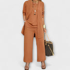 Three Piece Set with Relaxed Coordinated Design