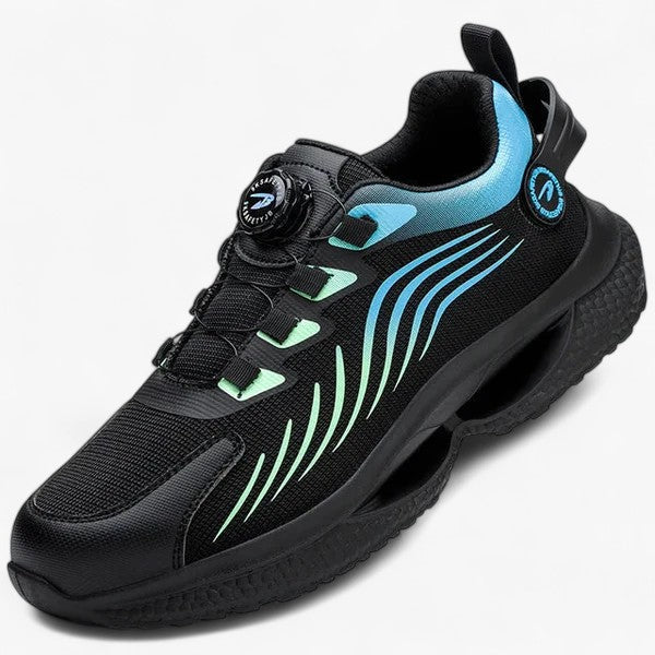 Zapatos de seguridad antideslizantes para hombre, con ajuste listo para el trabajo
