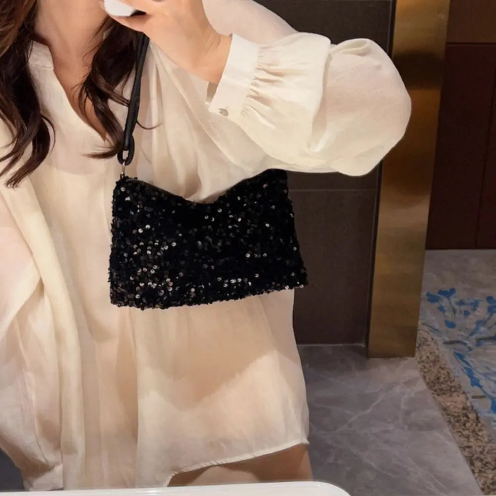 Bolso estructurado con lentejuelas para las noches fuera