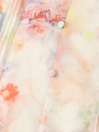 Floral Print Summer Dress with a Fitted Corset Bodice