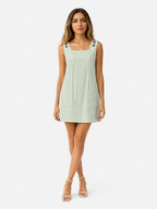 Sleeveless Striped Dress with Side Pockets