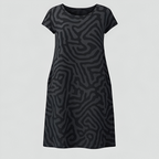 Vestido de verano de corte en A en tejido suave y transpirable
