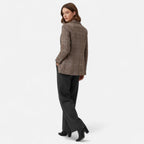 Structured Check Blazer with Tailored Fit