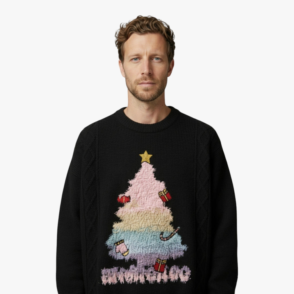 Men's Soft Knitted Crew Neck Sweater for Cold Days