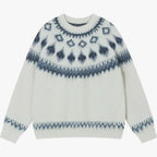 Unisex Christmas Print Knitted Jumper for Festive Gatherings