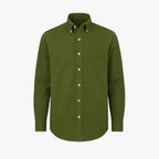 Men's Classic Long-Sleeve Cotton Shirt with Regular Collar
