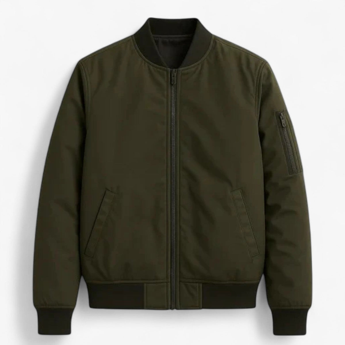 Men's Minimalist Zip Jacket for Transitional Weather