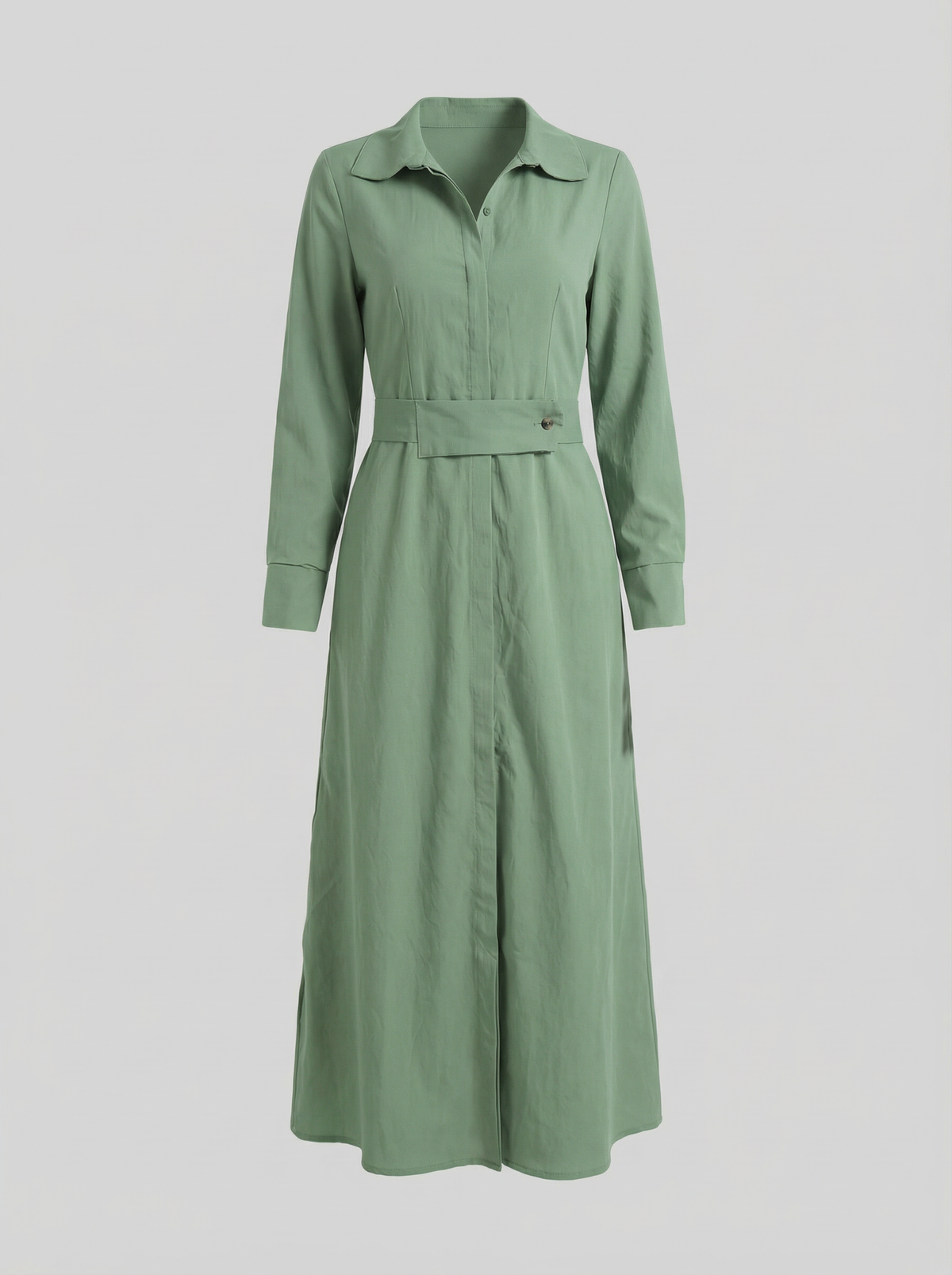 Linen Maxi Dress with V-Neckline for Summer