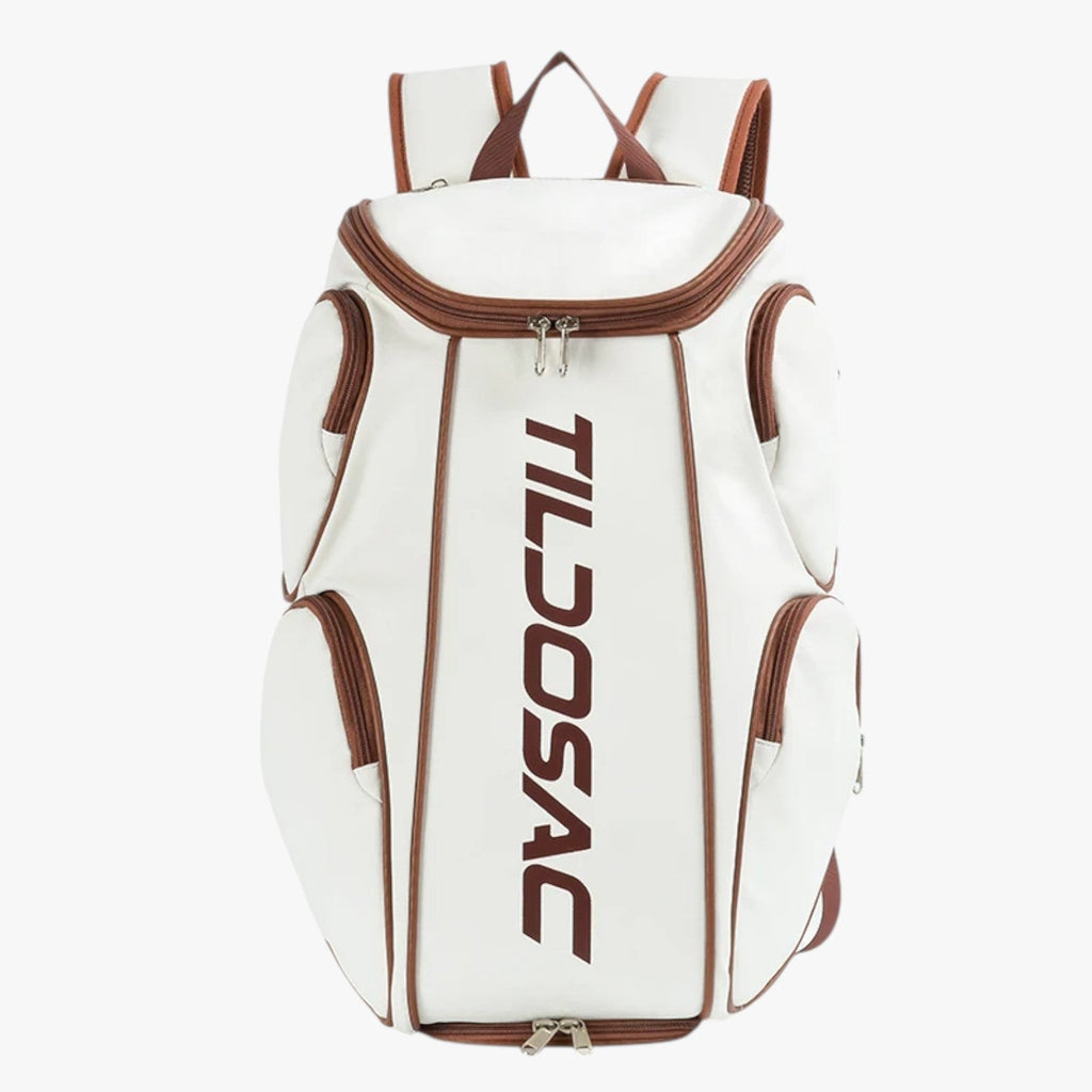 Water-Resistant Tennis Backpack with Separate Shoe Compartment