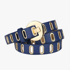 Adjustable Alloy Buckle Belt in a Grunge Punk Style