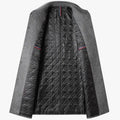 Wool-Blend Anorak Coat with Turned-Up Collar for Men