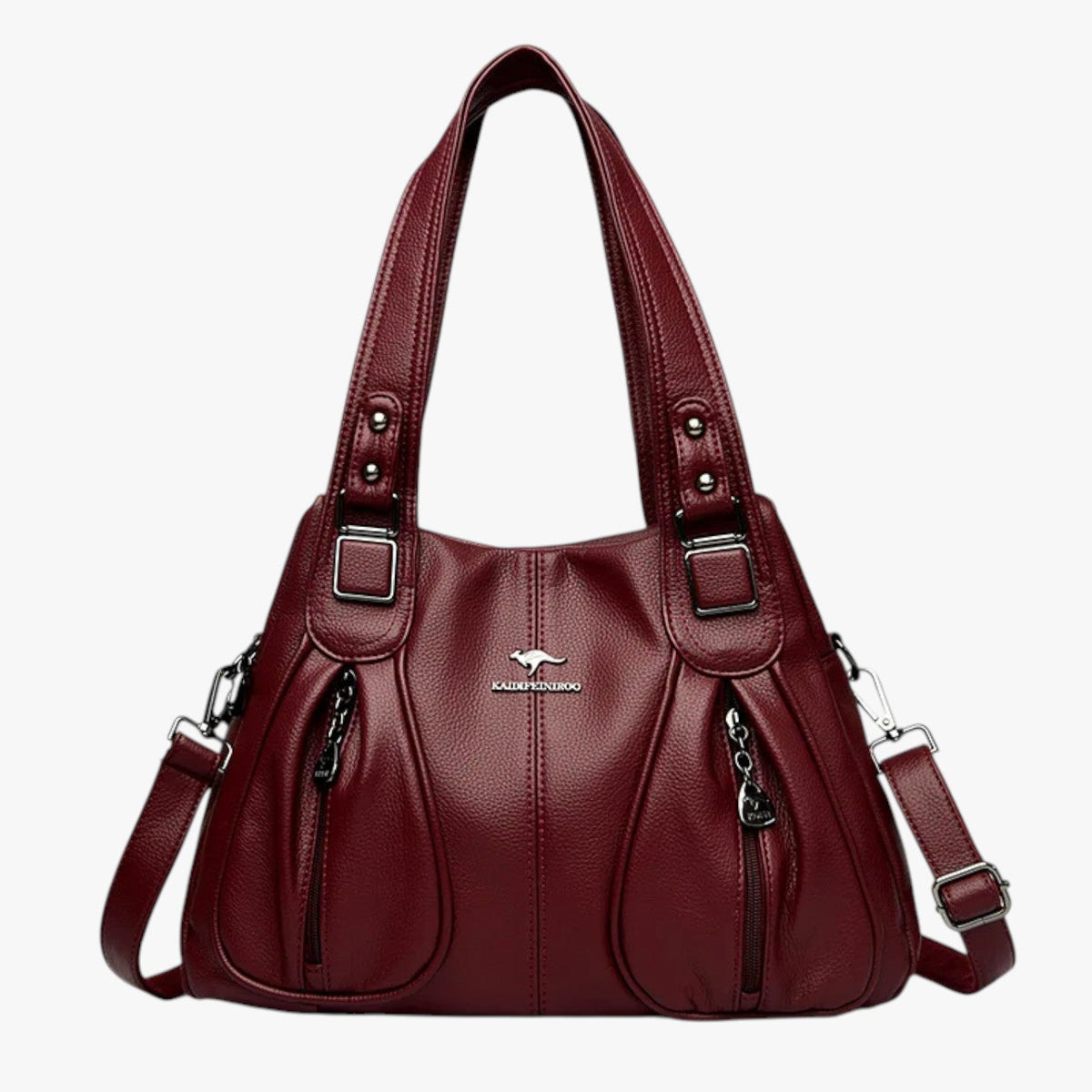 PU Leather Shoulder Bag with Adjustable Strap