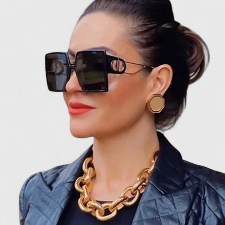 Oversized Sunglasses with Bold Frame