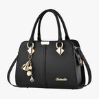 Adjustable PU Shoulder Bag with Organised Compartments