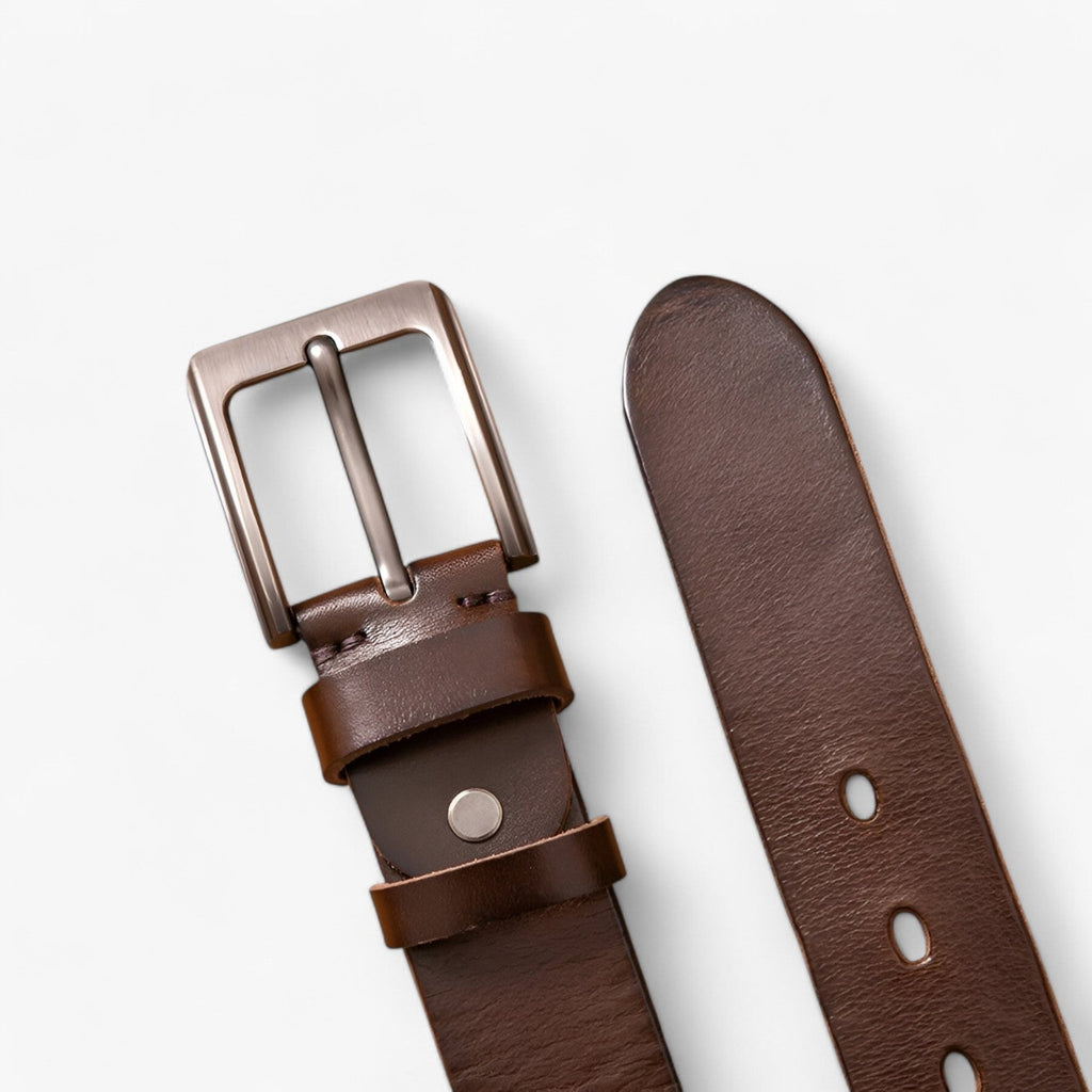 Men's Belt with Alloy Buckle for Formal and Casual Wear
