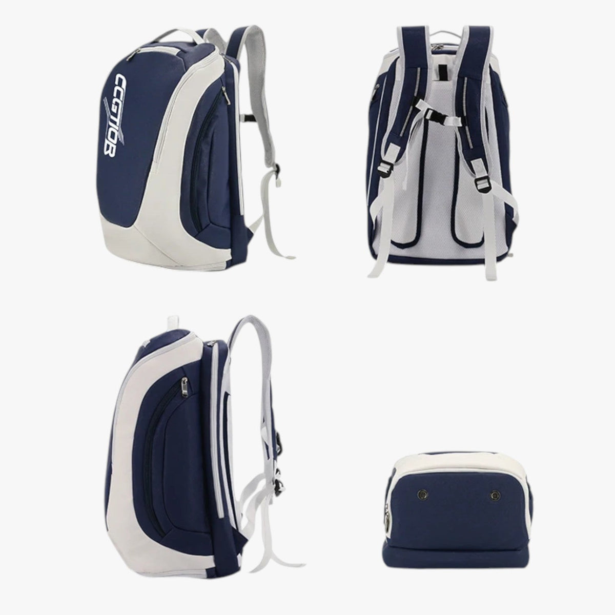 Sporty PU Racket Bag with Padded Adjustable Straps