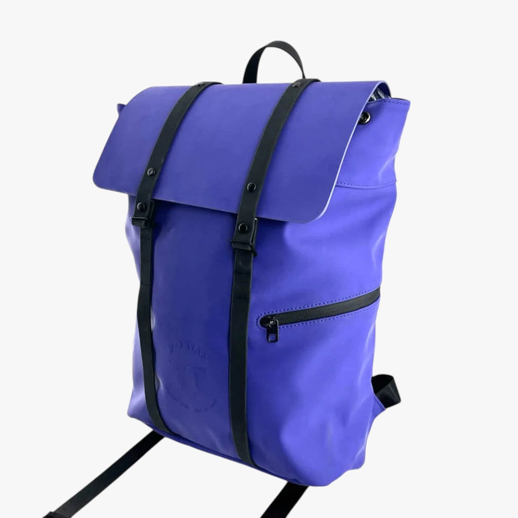 Water-Resistant Vintage-Style PU Leather Backpack