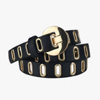 Adjustable Alloy Buckle Belt in a Grunge Punk Style