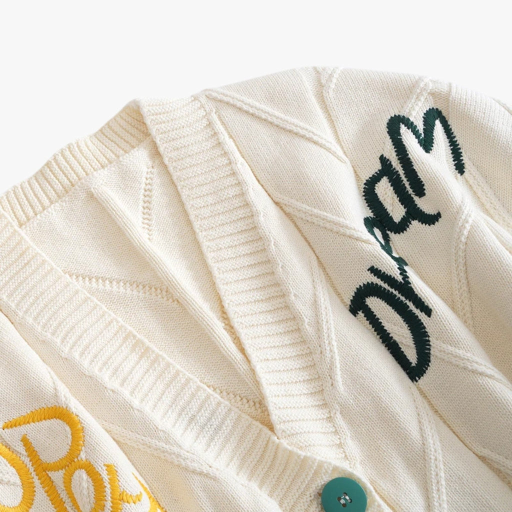 Pure Cotton Cardigan with Embroidered Button Detail