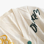 Pure Cotton Cardigan with Embroidered Button Detail