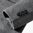 Wool-Blend Anorak Coat with Turned-Up Collar for Men