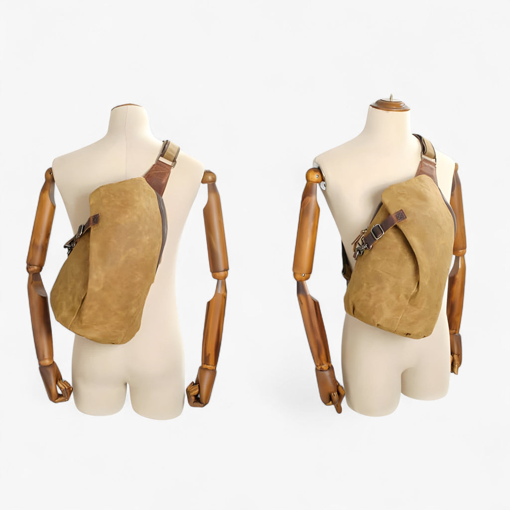 Canvas Shoulder Bag with Adjustable Strap for Daily Use