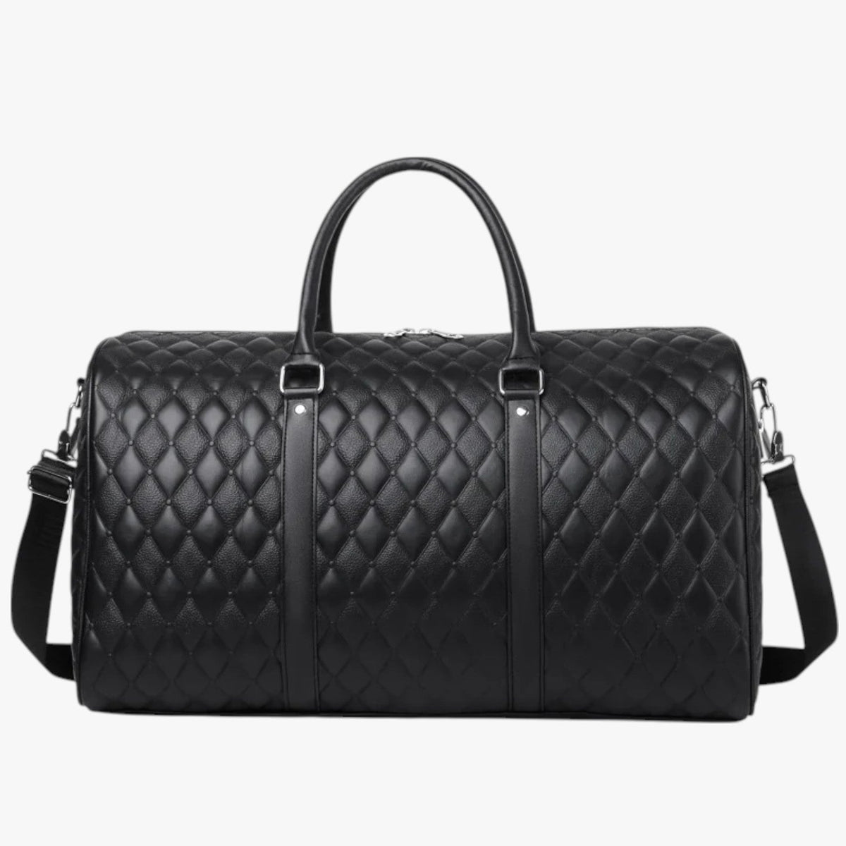 Faux Leather Weekend Bag for Short Trips and Travel