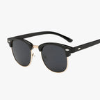 Gafas de sol polarizadas semi al aire con montura retro
