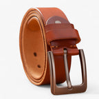 Men's Belt with Alloy Buckle for Formal and Casual Wear