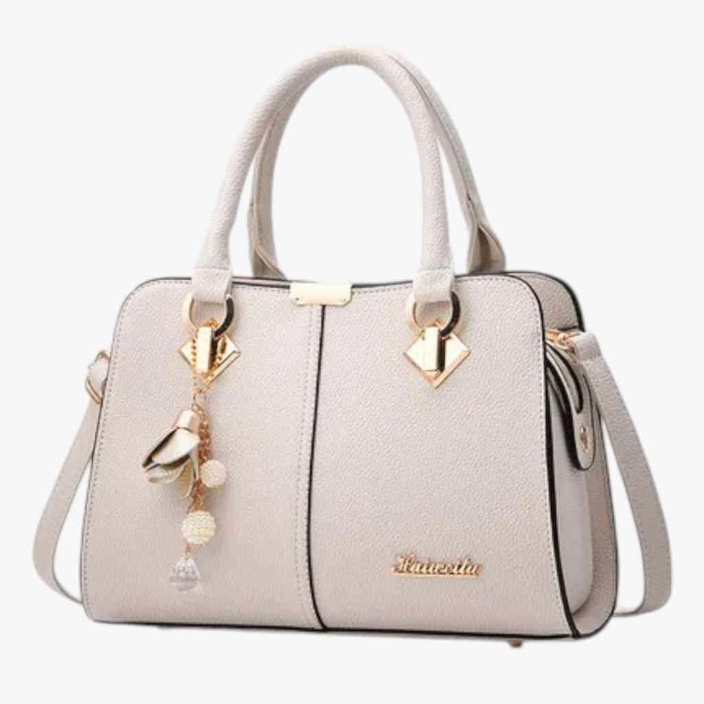 Adjustable PU Shoulder Bag with Organised Compartments