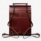 Lightweight Faux Leather Backpack for School and Everyday Carry
