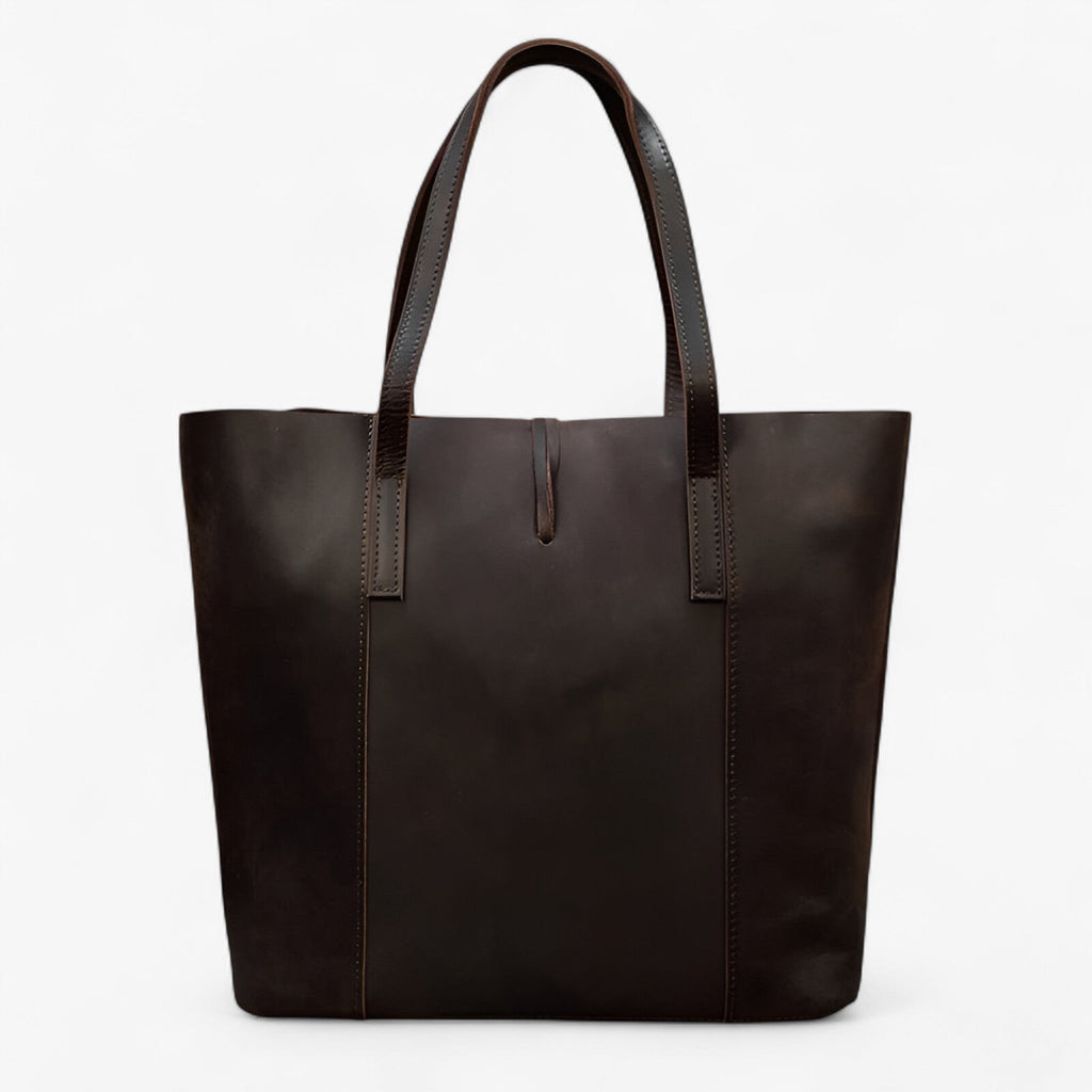 Handväska i konstläder med avtagbar clutch