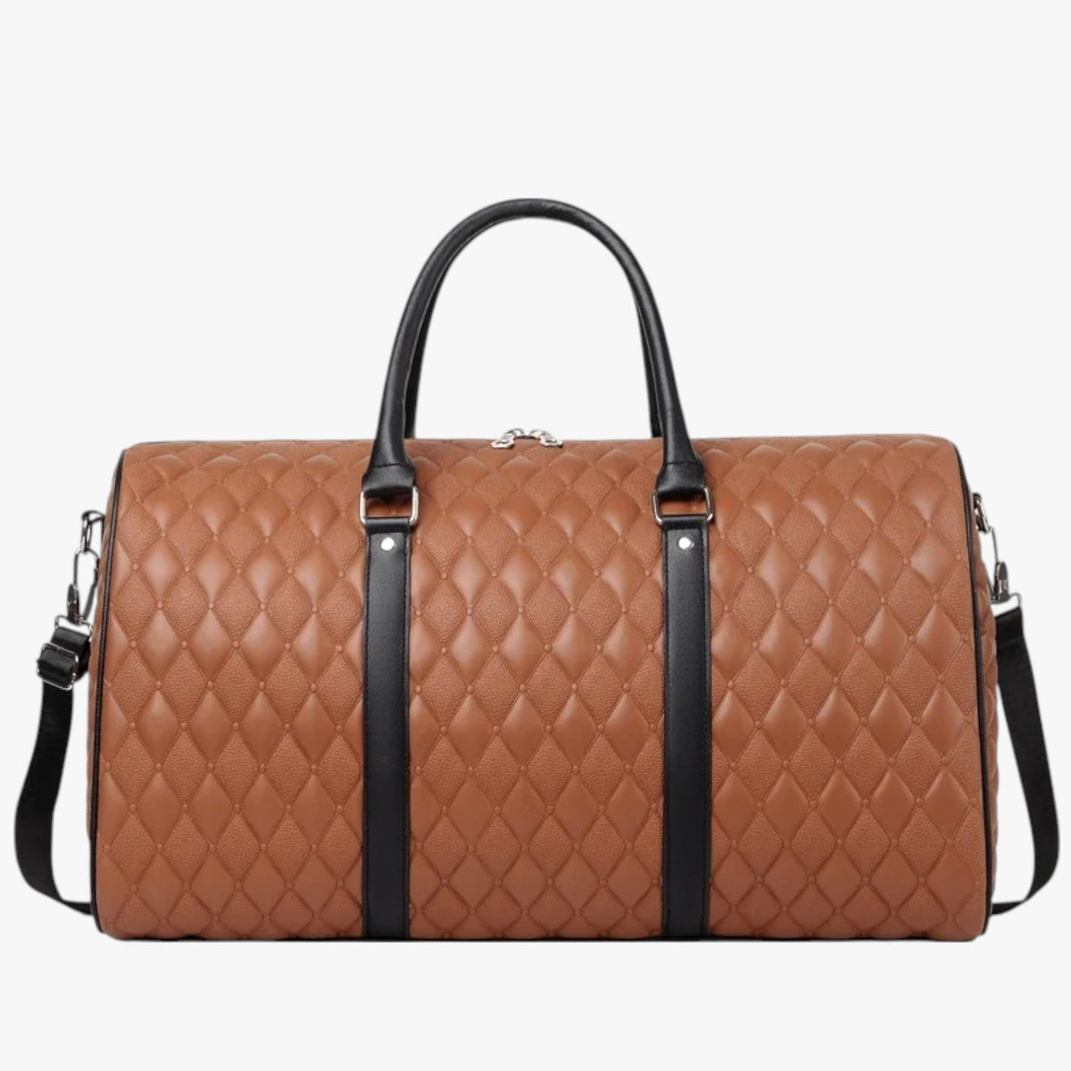 Faux Leather Weekend Bag for Short Trips and Travel
