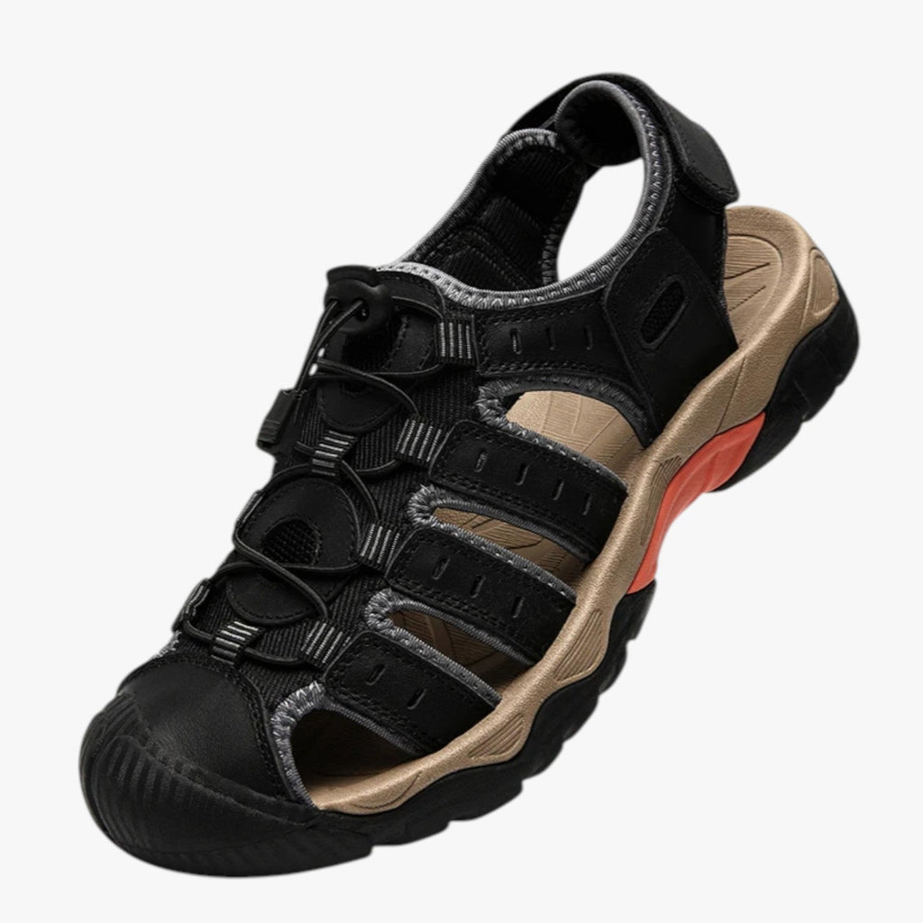 Closed-Toe Hiking Boots with Slip-Resistant Rubber Sole