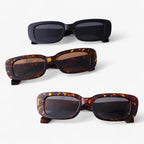 Gafas de sol retro rectangulares con forma minimalista unisex