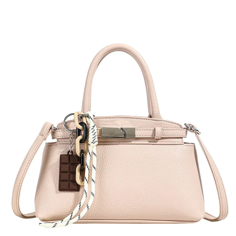 Shell-Shaped Evening Bag with High-Shine Finish