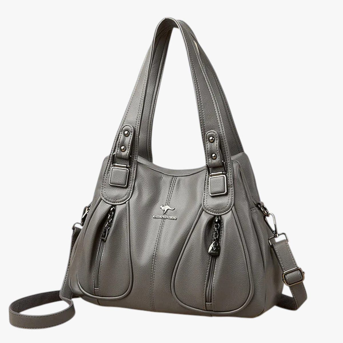 PU Leather Shoulder Bag with Adjustable Strap