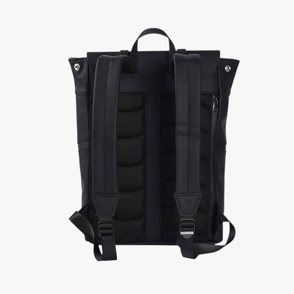 Water-Resistant Vintage-Style PU Leather Backpack