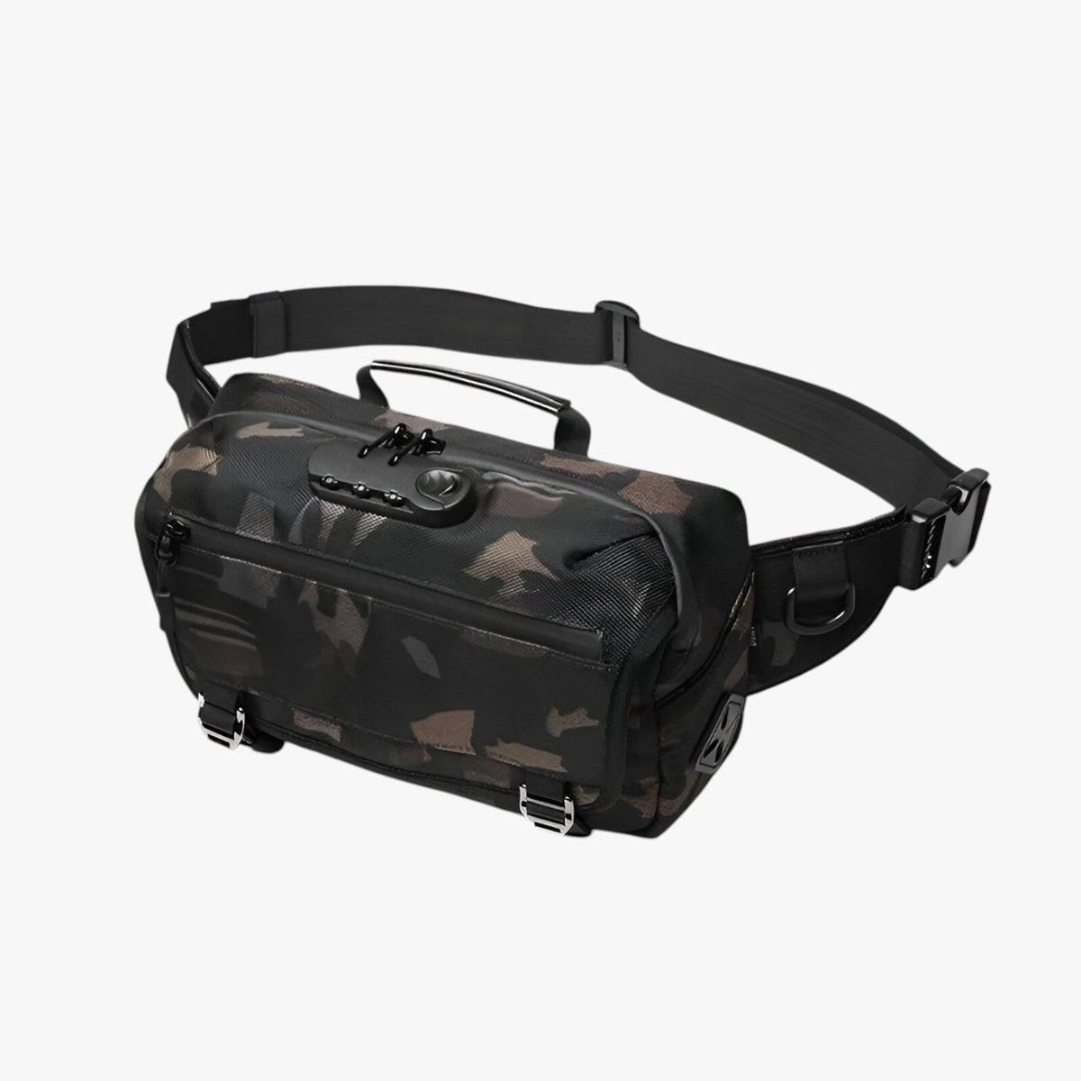 Water-Resistant Shoulder Bag with Hidden Anti-Theft Pockets