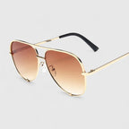 Aviator Sunglasses with Gradient Lenses