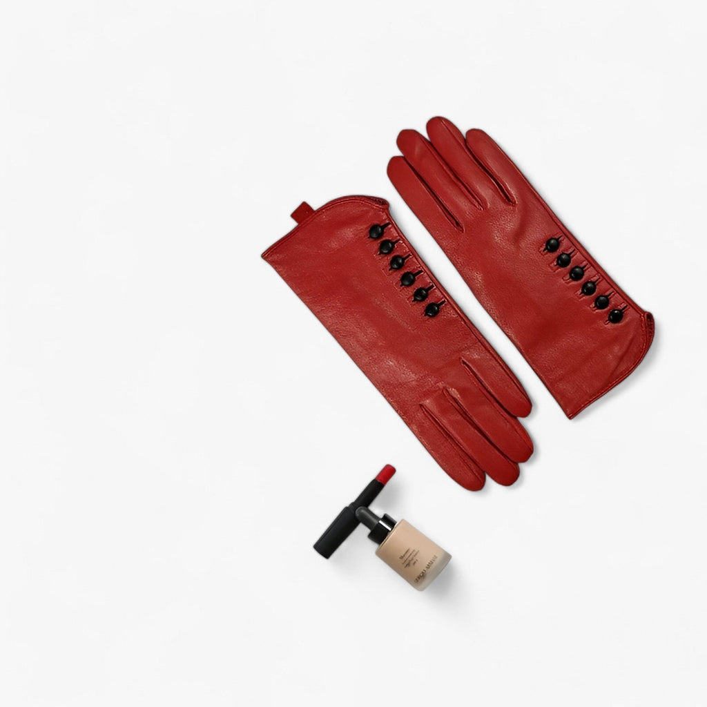 Premium winter gloves with six-point closure