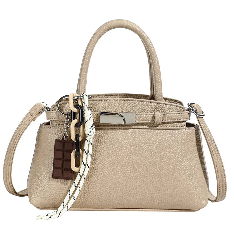 Shell-Shaped Evening Bag with High-Shine Finish